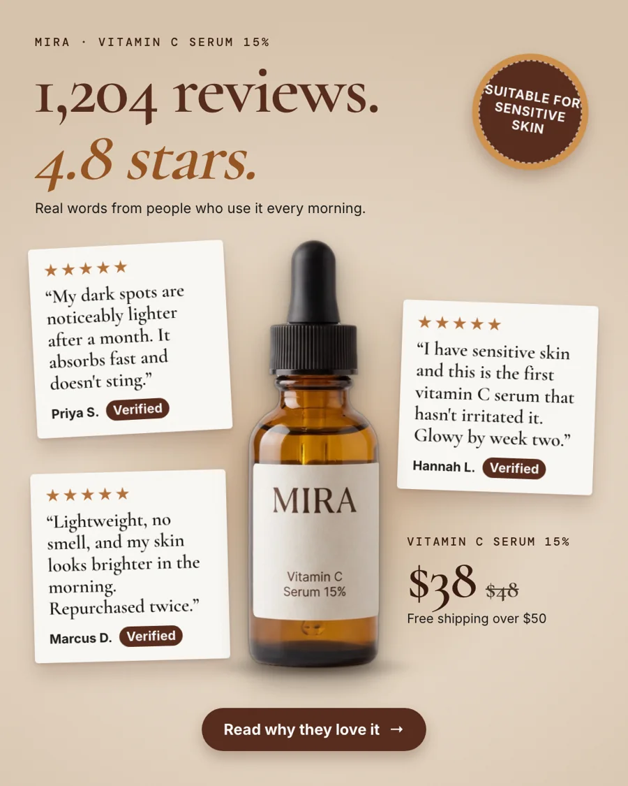 Mira ad: Social proof