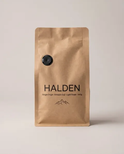 Halden's product photo: Ethiopia Guji, Light Roast.